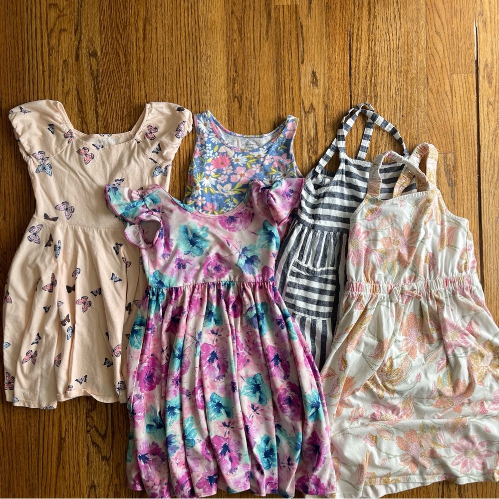 Kids Dress Collection Lot of 5, Multiple brands